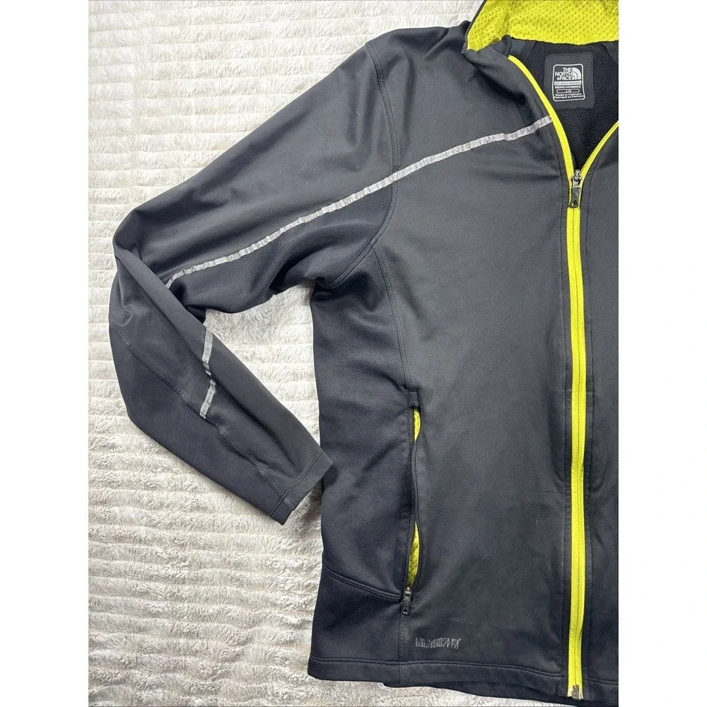 The North Face‎ Jacket Men L Black Flight Series Running Cycling Windstopper GUC